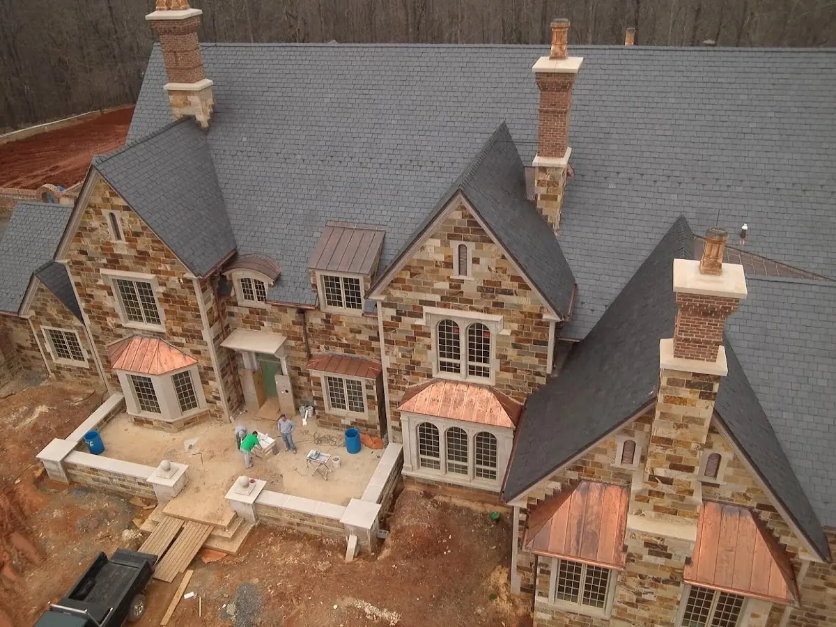 Craftsman Roofing Slate Roof Repair project in Old Town